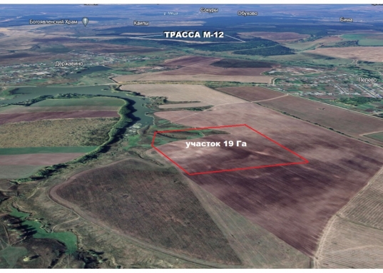 Участок в Лаишевском районе площадью 19,5 га