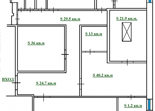 Офис на первой линии просп. Ямашева, 284 кв.м.