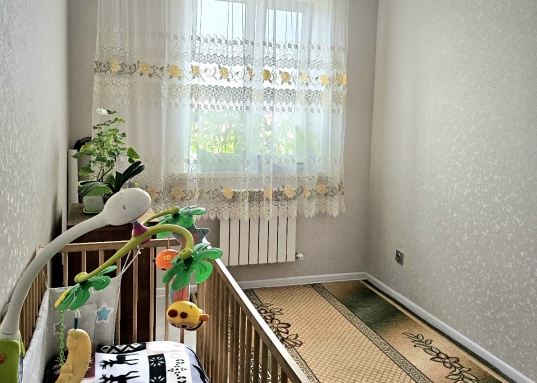 блок
              - просторная ванная комната 
              -  лестница на 2 этаж
2 этаж:   - спальная комната 
               - детская 1
               - детская 2
               - санузел с душевой  
               - подъем на чердак

На участке посажены всевозможные овощные культуры и а также малина и клубника.