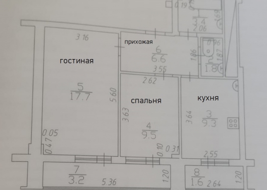 Двухкомнатная в ЖК "Видный"!