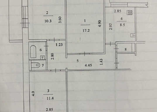 На продажу представлена 3-х комнатная квартира в Ново-Савиновском районе на 8-ом этаже 9-ти этажного дома по улице Лаврентьева д.12<br /><br />О квартире:<br />- общая площадь 63,1 кв.м, с лоджиями 69,1 кв.м.<br />- 3 раздельные комнаты: 17,2 кв.м, 11,4 кв.м, 10,3 кв.м<br />- кухня правильной квадратной формы 8,5 кв.м<br />- квартира чистая, ухоженная, хорошие межкомнатные двери, пластиковые окна<br />- раздельный санузел<br />- две застекленные обшитые лоджии с выходом из спален общей площадью 7,6 м. и 4,8 м, новые стеклопакеты<br /><br />О доме:<br />- дом после кап.