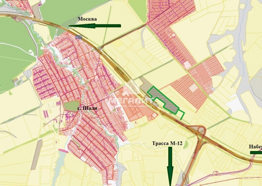 Первая линия М-7, 14га промышленного использования
