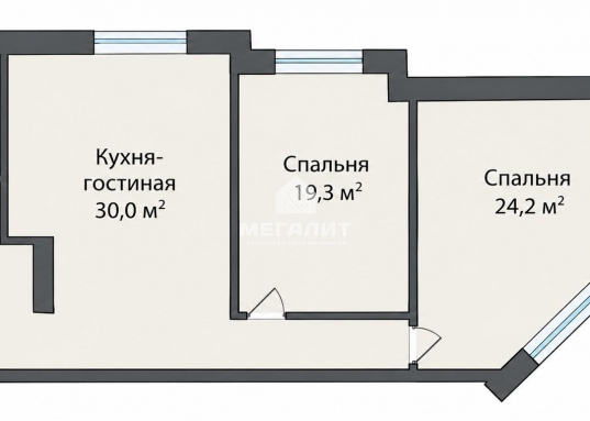 Адрес: ул. Павлюхина, дом 110В, Количество комнат: 3, Общая площадь: 103.4 м<sup>2</sup>, Жилая площадь: 43.5 м<sup>2</sup>, Площадь кухни: 30 м<sup>2</sup>, Этаж: 15/22, Тип дома: Кирпичный, Район: Приволжский