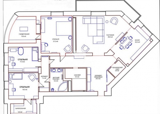 Удобная планировка:
- кухня-столовая 20 кв.м., со встроенным кухонным гарнитуром, оборудованным всей необходимой бытовой техникой,
- просторная гостиная 50 кв.м.
- 3 изолированные спальни с гардеробной системой,
- 2 санузла в кафеле, с ванной и душевой,
- большая теплая лоджия с системой хранения вещей

В квартире установлены: кондиционеры в каждой комнате, система очистки воды, индивидуальное отопление, входная дверь повышенной взломоустойчивости, домофон, интернет, кабельное ТВ.